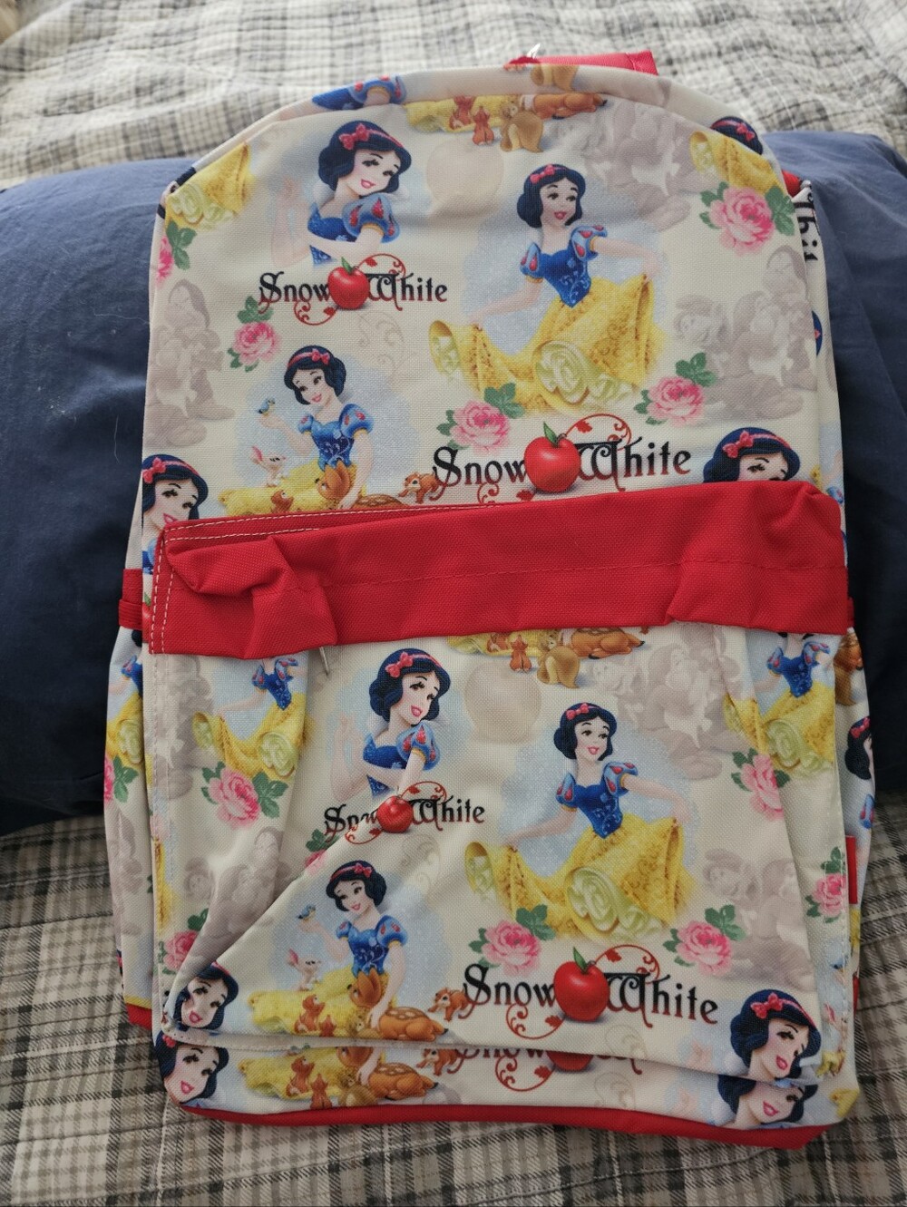 Disney Snow White Kids Backpack in Red, Yellow & Blue